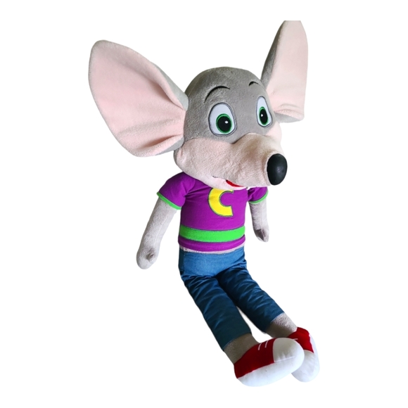 Chuck E Cheese Pizza Mouse 32.5" Plush Stuffed Animal Toy Chuck E Plush Doll - Picture 4 of 10